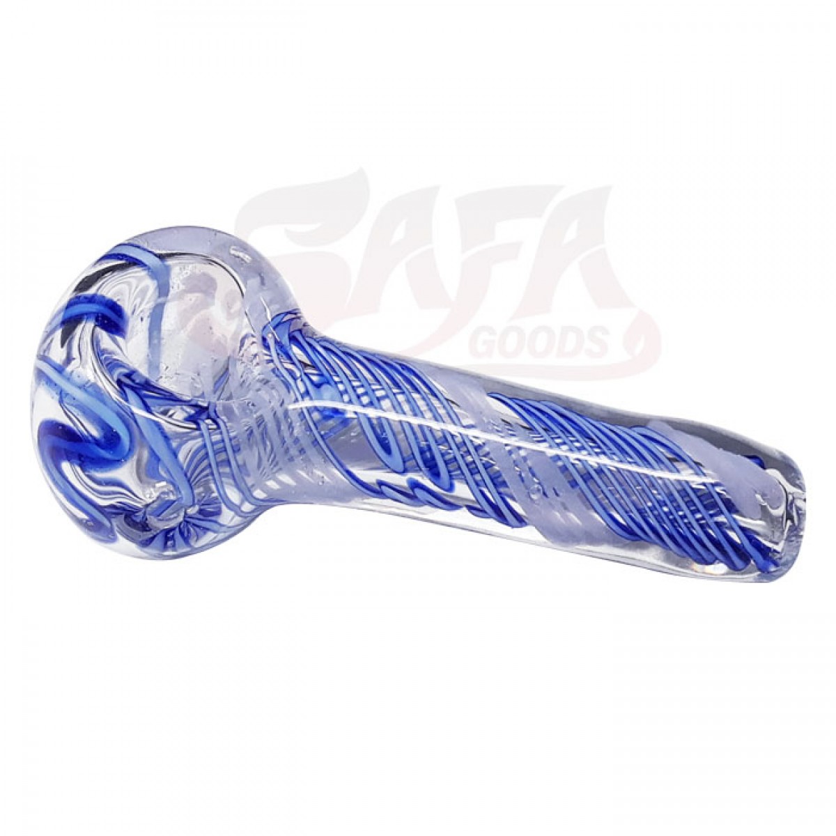 4 Inch Glass Hand Pipes - Multicolor Linework
